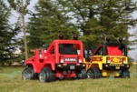 Детский электромобиль "Auto HUMMER Jeep" (красный) + радиоуправление